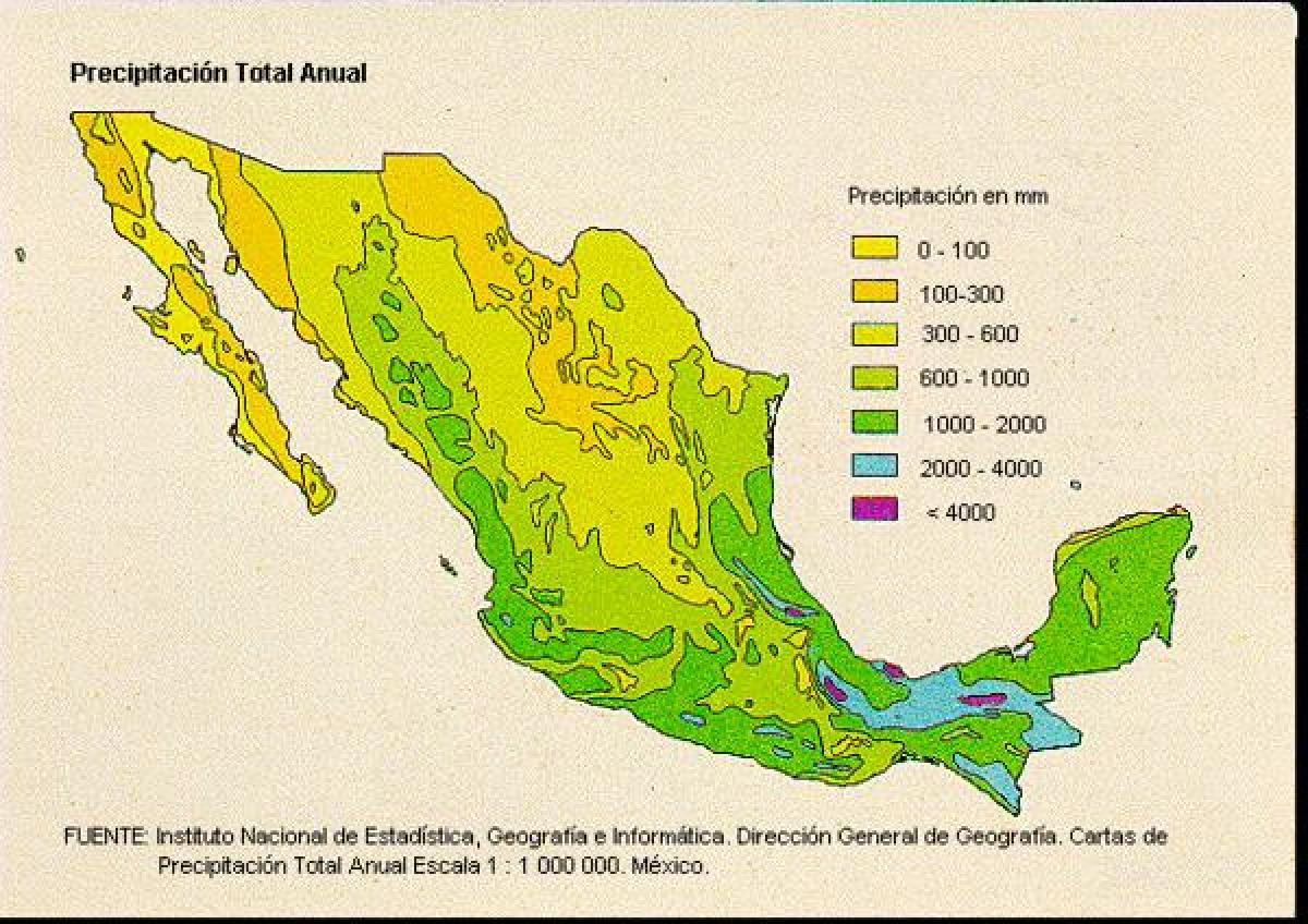 времето мапата за Мексико