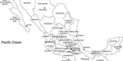 Мексико некој мапа