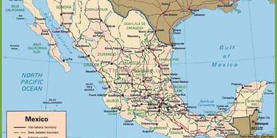 Мексико во мапата