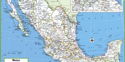 Градови во Мексико мапа