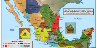 Мексикански картел мапа