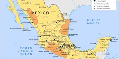 Времето Мексико мапа
