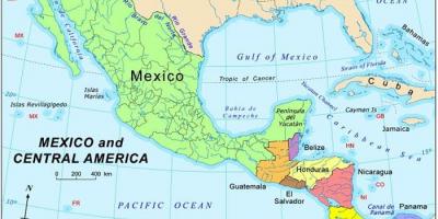 Мапата Мексико и централна америка