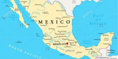 Мексико мапата на градови
